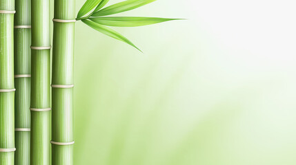 Elegant bamboo plant displayed against a clean white background showcasing its natural beauty and structure