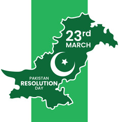 Pakistan Resoluiton Day Vector Template