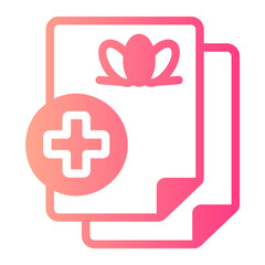medical file gradient icon