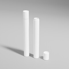 slim paper tube packaging mockup, paper stick twist up container, cylindrical Incense paper box, Sustainable rigid cardboard paper Packaging, Joss Sticks paper tube packaging mockup