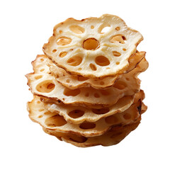 Stack of Crispy Lotus Root Chips: