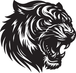 Obraz premium Tiger Silhouette