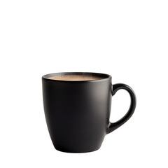 Steaming black coffee