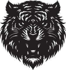 Obraz premium Tiger Silhouette