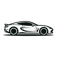 Modern Sports Car Silhouette