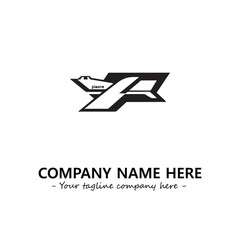 Plane silhouette logo company design vector illustration