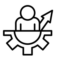 SelfDevelopment Vector Line Icon Design