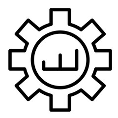 Career Coach Vector Line Icon Design