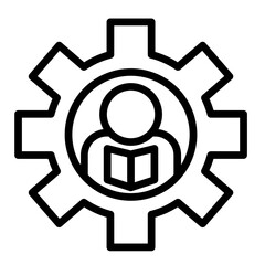 Industry Based Learning Vector Line Icon Design