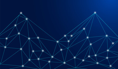 Low Poly Network Design: Stylized 3D Connection Nodes and Web Structures for Tech, UI, Apps, and Digital Visuals