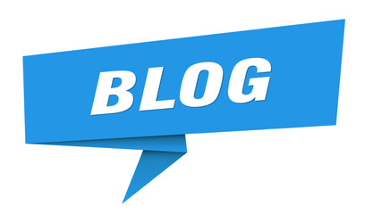 blog banner. blog speech bubble, label, sticker, sign template