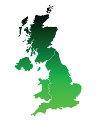 Karte von Großbritannien