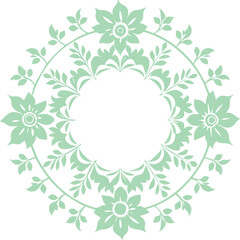 Beautiful flower art and mandala vector design