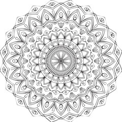 Beautiful flower art and mandala vector design