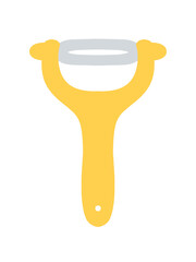 シンプルな皮むきピーラーのイラスト素材