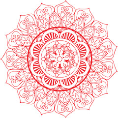 Beautiful flower art and mandala vector design