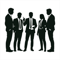 Business Team Meeting Silhouette