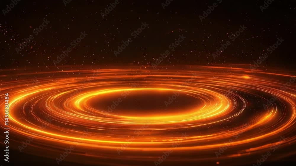 Aufkleber bright swirling light effect on black background creating dynamic energy movement and vivid abstract