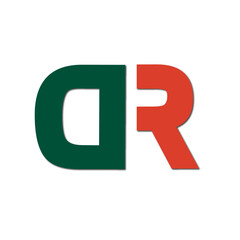 Web line modern color full letter logo design