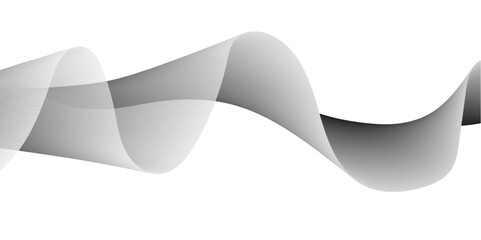 Abstract flowing wave pattern made of fine black lines on a white background.