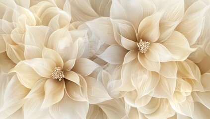 A luxurious touch in a serene floral arrangement.
