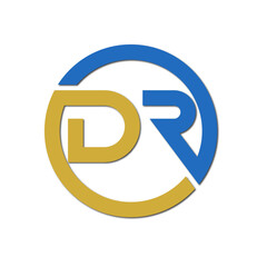 Web line modern color full letter logo design
