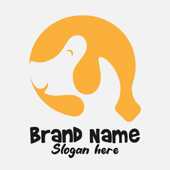 Dual Meaning Monogram Logo – Letter Q Fused with Dog Silhouette