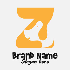 Dual Meaning Monogram Logo – Letter Z Fused with Dog Silhouette