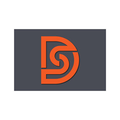 Web line modern color full letter logo design