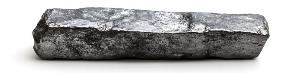 Naklejka premium Ancient Metal Bar: An evocative studio shot captures the rugged beauty and weighty presence of a singular, aged metal bar. The subtle details and textures are beautifully displayed. 
