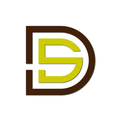 Web line modern color full letter logo design