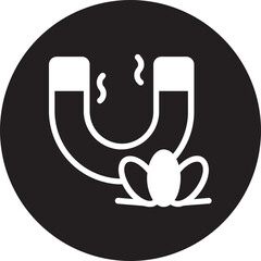 magnet therapy glyph icon