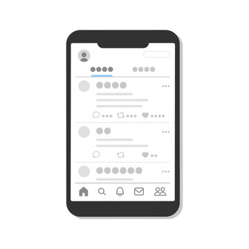 Xの投稿画面をスマホに表示させたシンプルなイラスト
