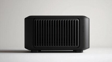 Modern black portable heater