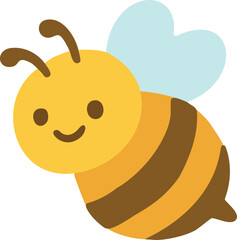 Illustration of a Smiling Bee