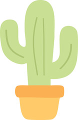 Illustration of a Cactus in a Pot