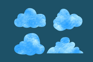 Hand-Painted Watercolor Cloud Clipart
