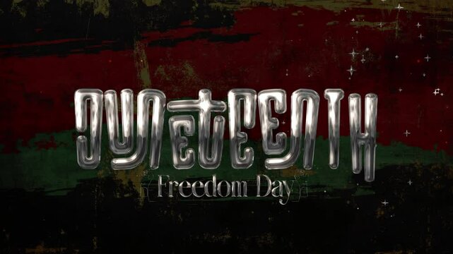 Digital design for Juneteenth Freedom Day celebration. Perfect for social media posts, event invitations, and educational presentations honoring Juneteenth.