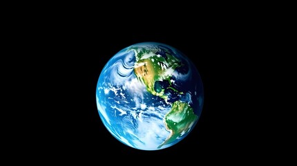 Fototapeta premium Protecting Our Precious Environment A Stunning View of Earth from Space