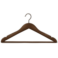 coat hanger isolated on white