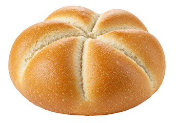 Kaiser roll isolated on transparent background