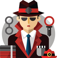 Sleuth Detective Mystery Investigator Icon