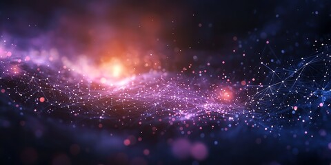 Fototapeta premium Abstract space background Constellations and nebulae, horoscope and predictions Universe 3D illustration