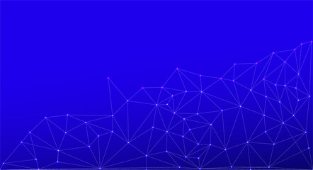 Low Poly Background on Dark Blue Gradient – Modern, Geometric, and Minimalist Abstract Design for Digital Art, 3D Modeling, Wallpapers, and Futuristic Graphics	
