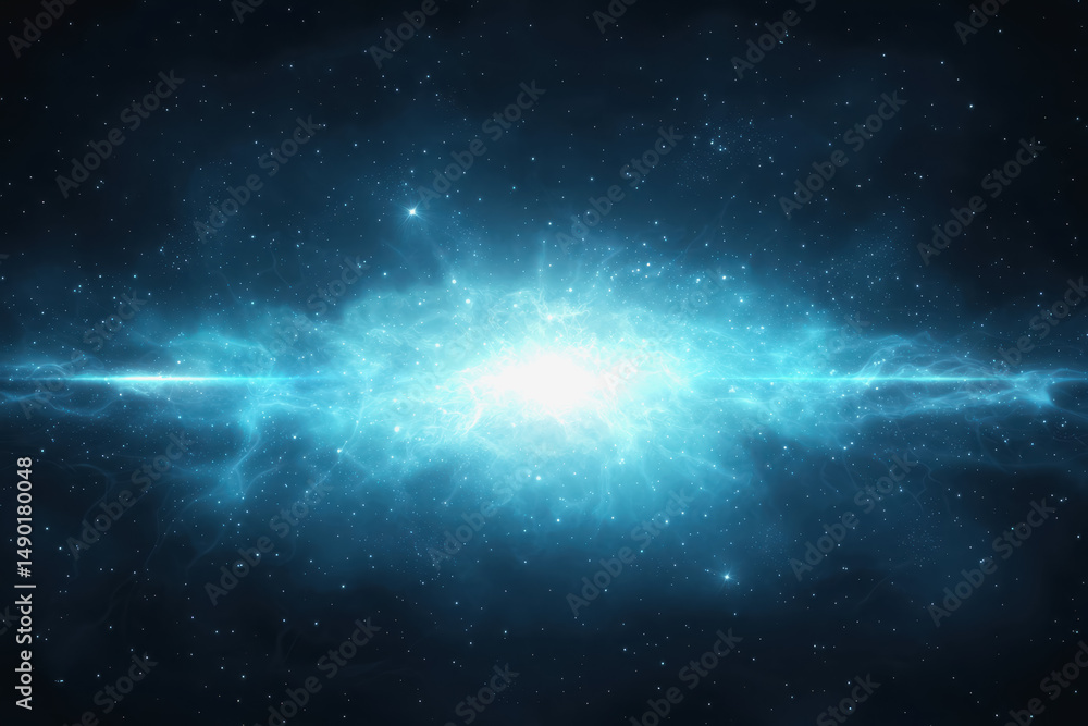 Poster mesmerizing nebula displaying brilliant colors and patterns in the vast universe captured in an expl