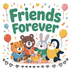 Naklejka premium International Day of Friendship flyer 23.eps