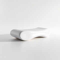Modern Curvy White Bench Furniture Minimal Concept