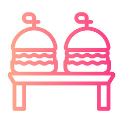 burger gradient icon
