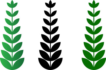  Laurel Wreath icon. branches victory, honor triumph laurel wreath.  Heraldic Coat of Arms decorative. Branches of olives
