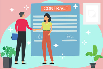 Contract Concept Illustration